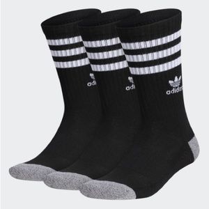 NWT!!  Adidas Originals ROLLER CREW SOCKS 3 Pair Sz L